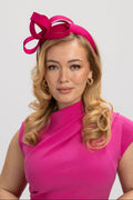 Morgan & Taylor Mel Fascinator in Hot Pink in hot pink