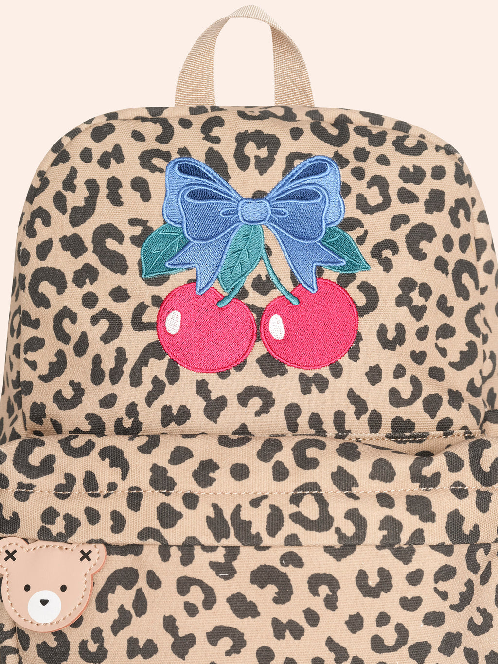 HUXBABY LEOPARD CHERRY BACKPACK in ANIMAL