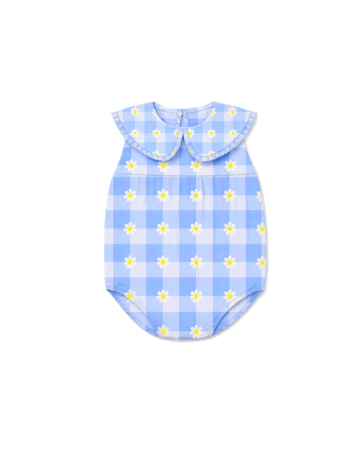 Milky Clothing Daisy Check Playsuit in Multi Check
