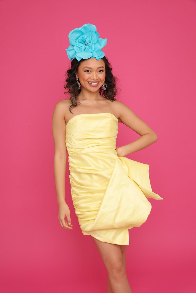 Morgan & Taylor Cindy Fascinator in Aqua in teal