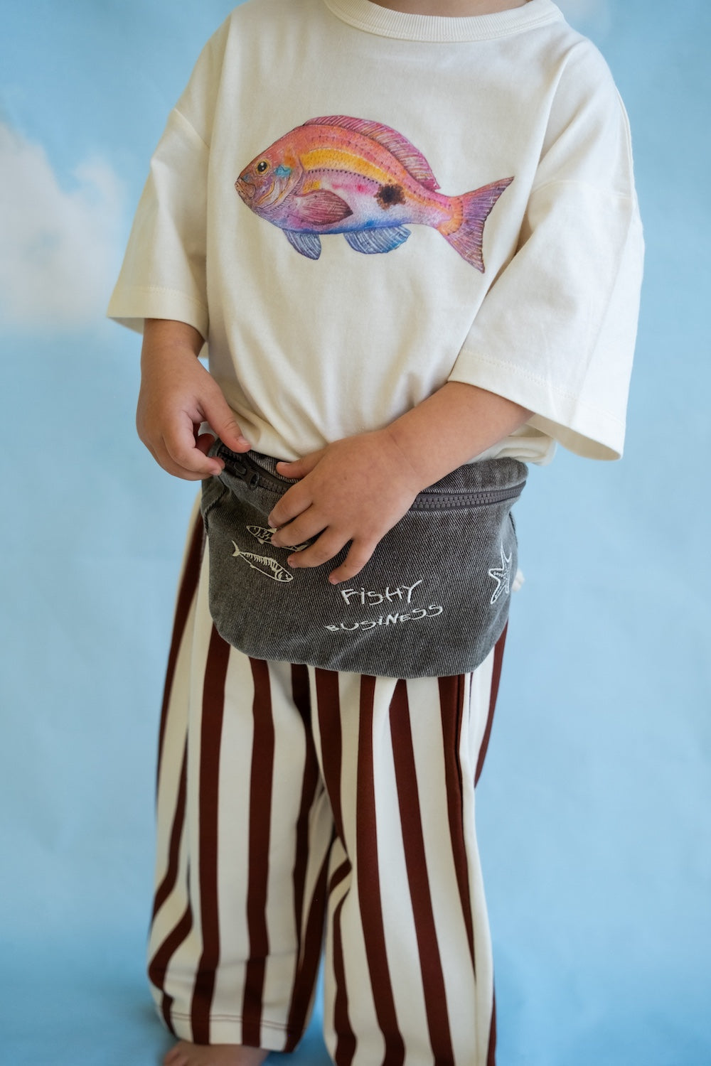 Grown Perch Fish Tee - Cream in Single