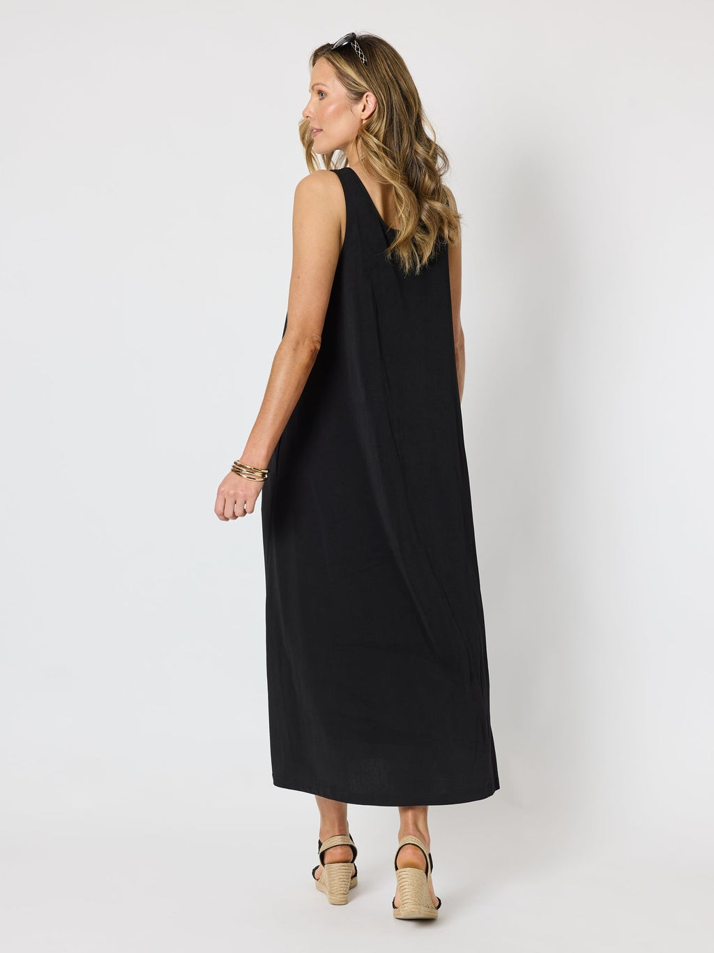 Clarity Traveller Tank Dress - Black in Black