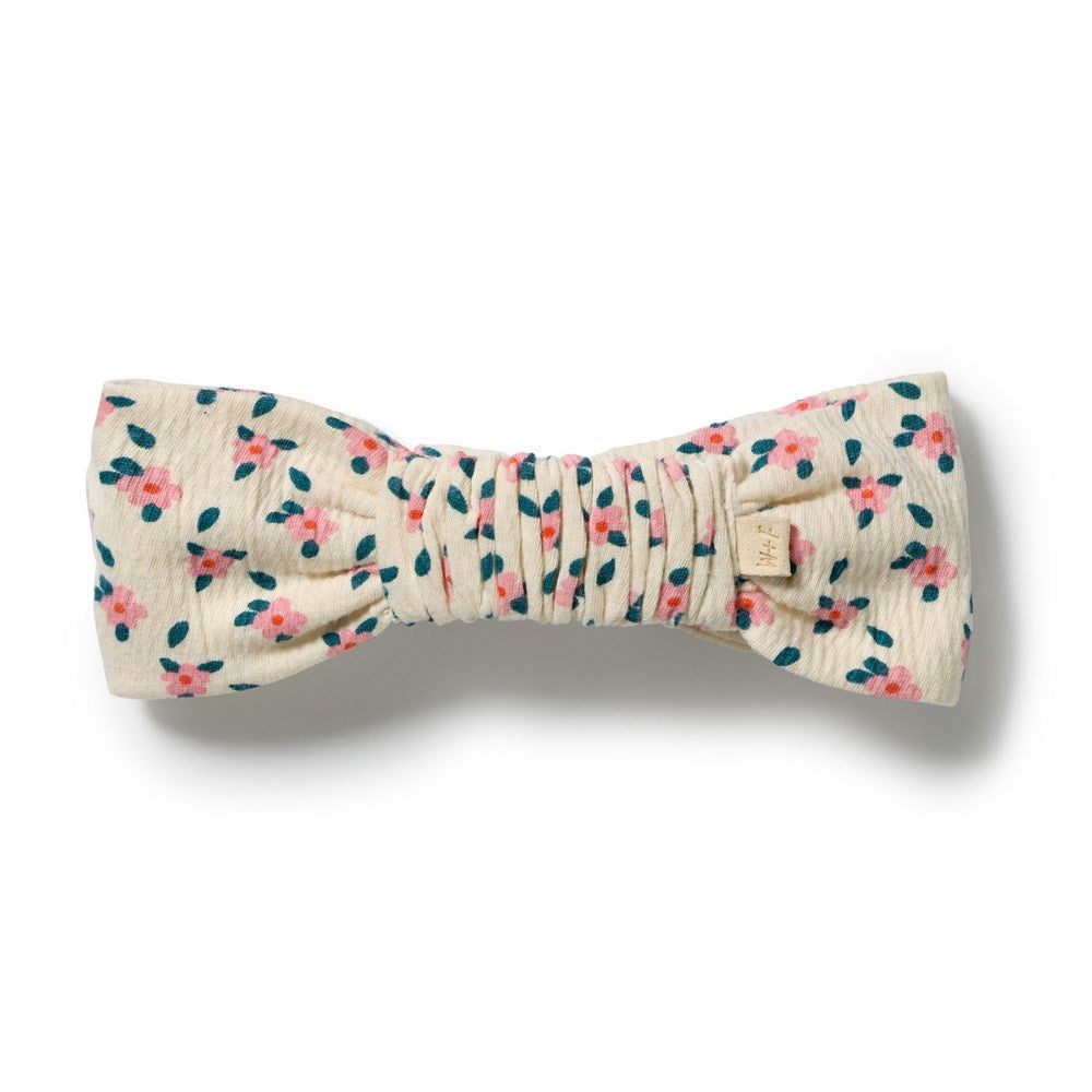 Wilson and Frenchy Little Blossom Organic Crinkle Headband in Little Blossom