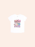 HUXBABY Tropical Friends Tee in WHITE