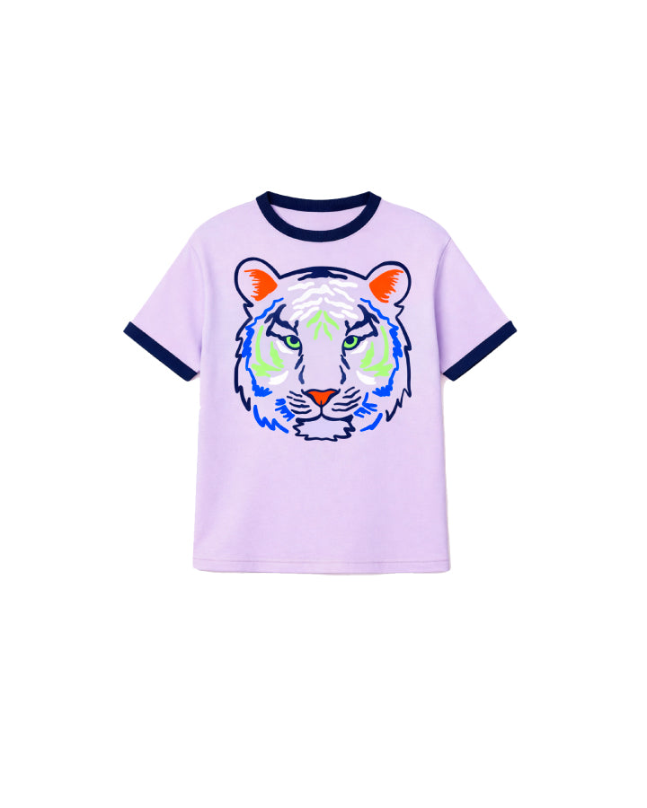 Milky Clothing Tiger Tee in Lilac