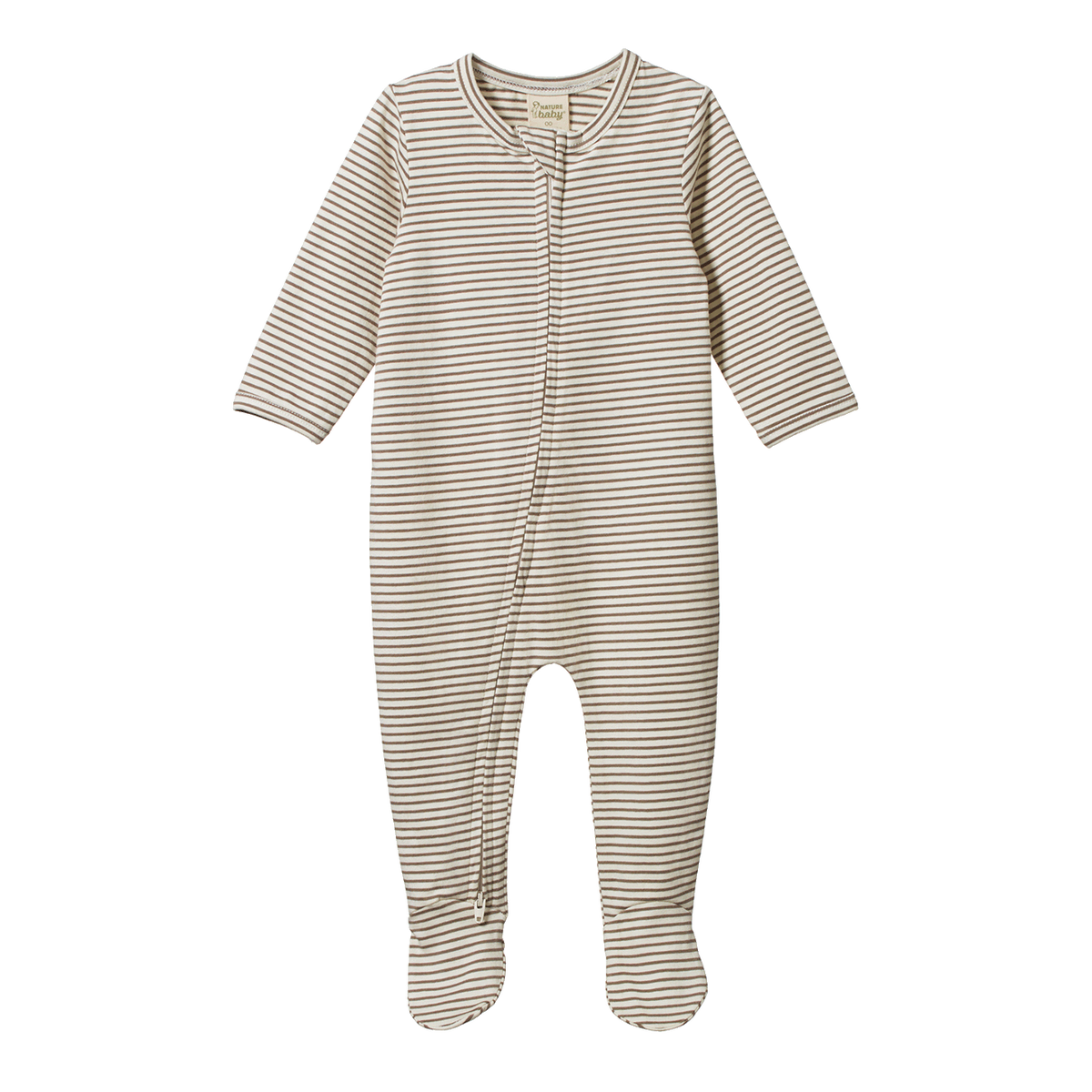 Nature Baby Dreamlands Suit in Mushroom Pinstripe