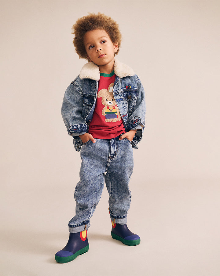 Huxbaby Dreamy Denim Jacket in DENIM BLUE