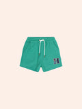HUXBABY COLLEGIATE PIQUE SHORT in VINTAGE GREEN