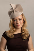 Morgan & Taylor Zaria Fascinator in Beige in Beige