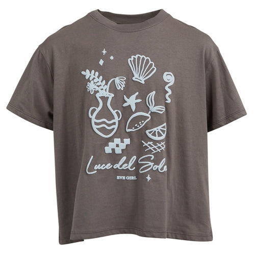 Eve Girl - Luce Del Sole Tee - Charcoal (8-16)