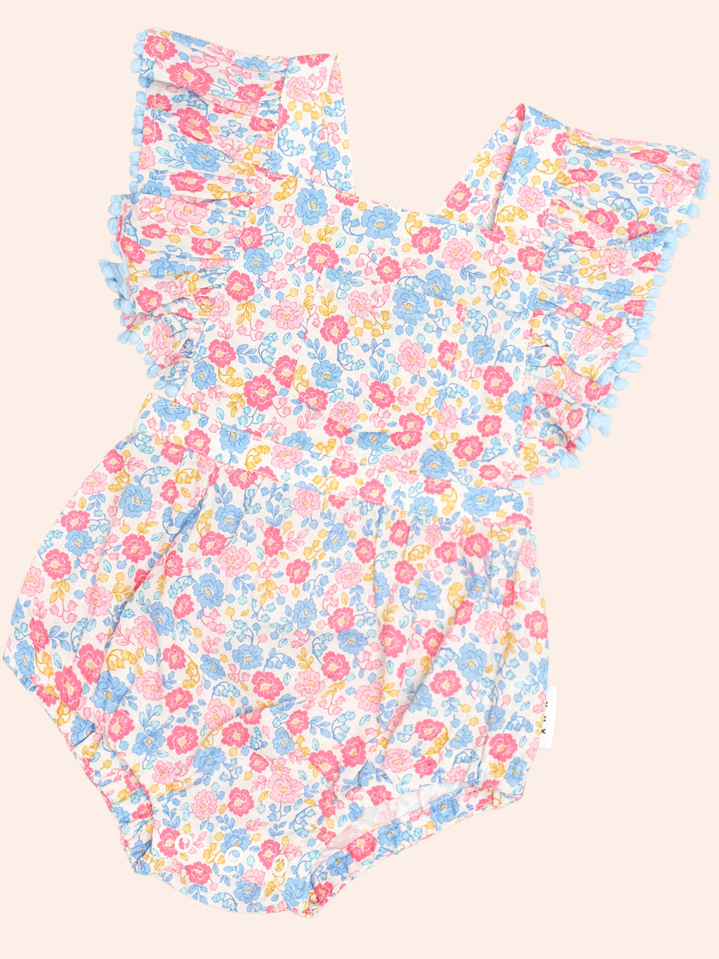 HUXBABY VINTAGE FLORAL PLAYSUIT in MULTI