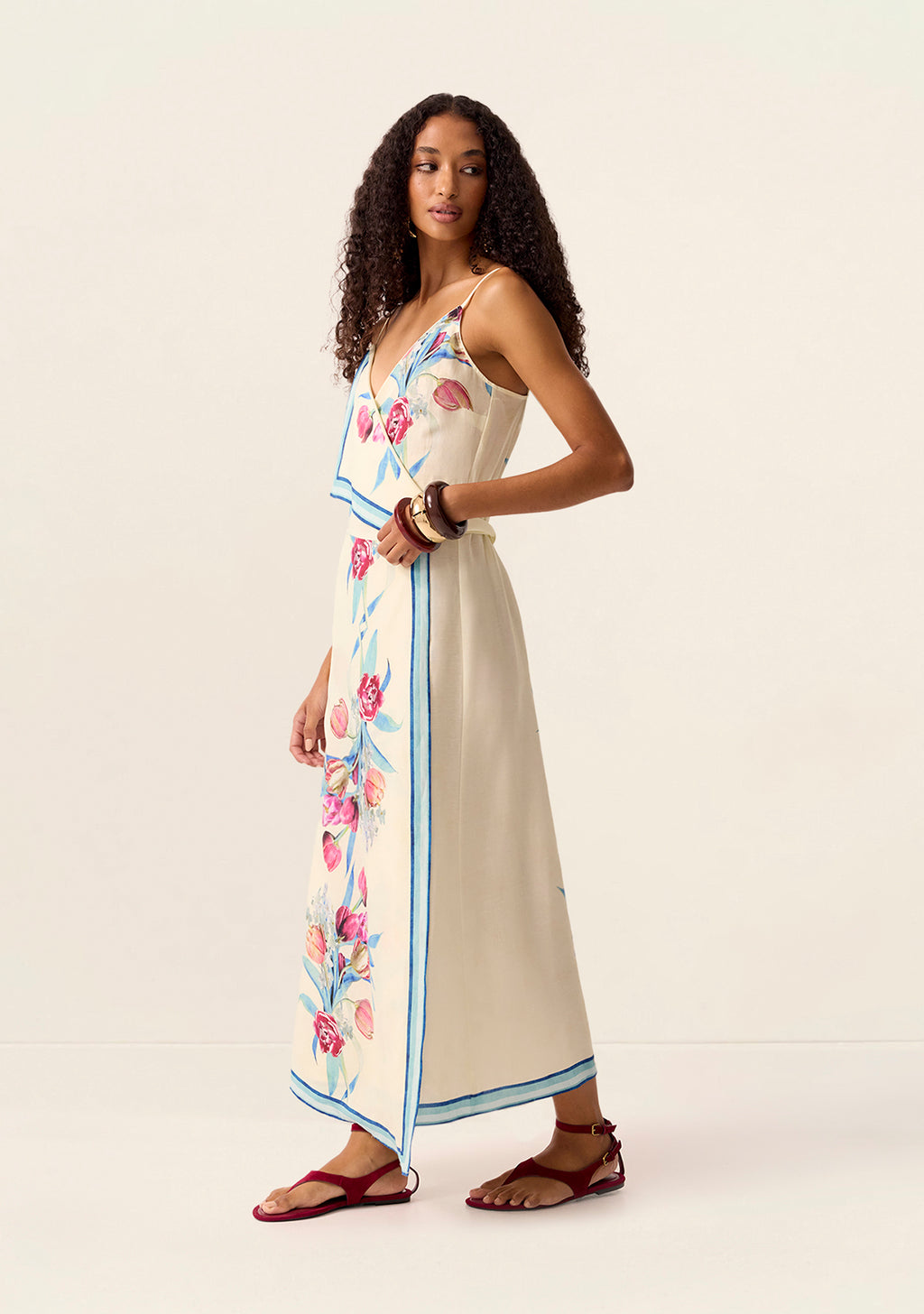 MOS The Label Tulip Wrap Dress in Print
