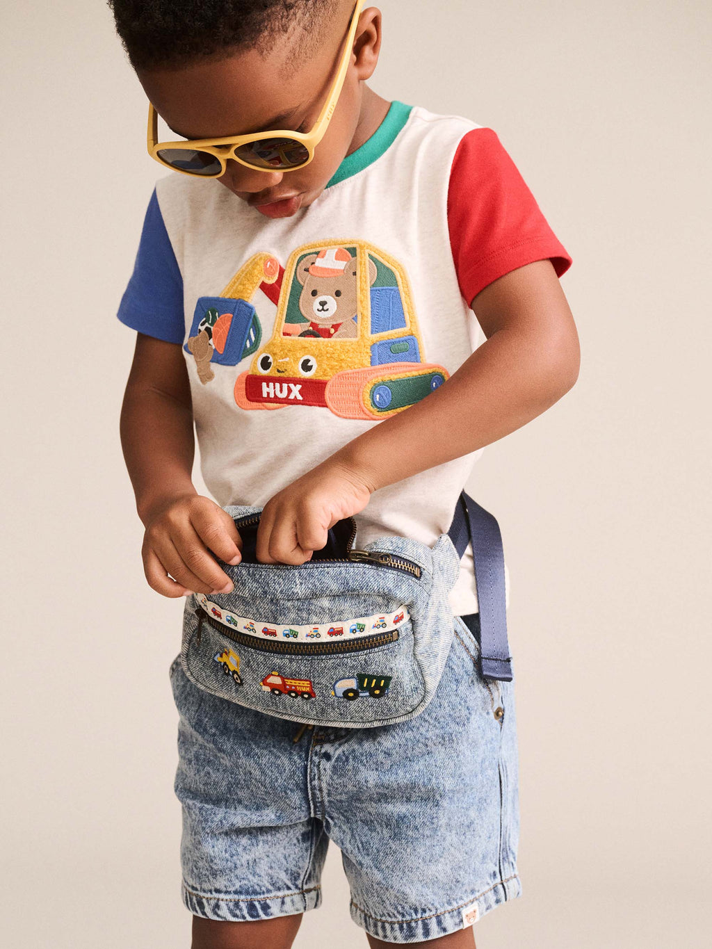 HUXBABY EXCAVATOR HUX SPLICED TEE in MULTI