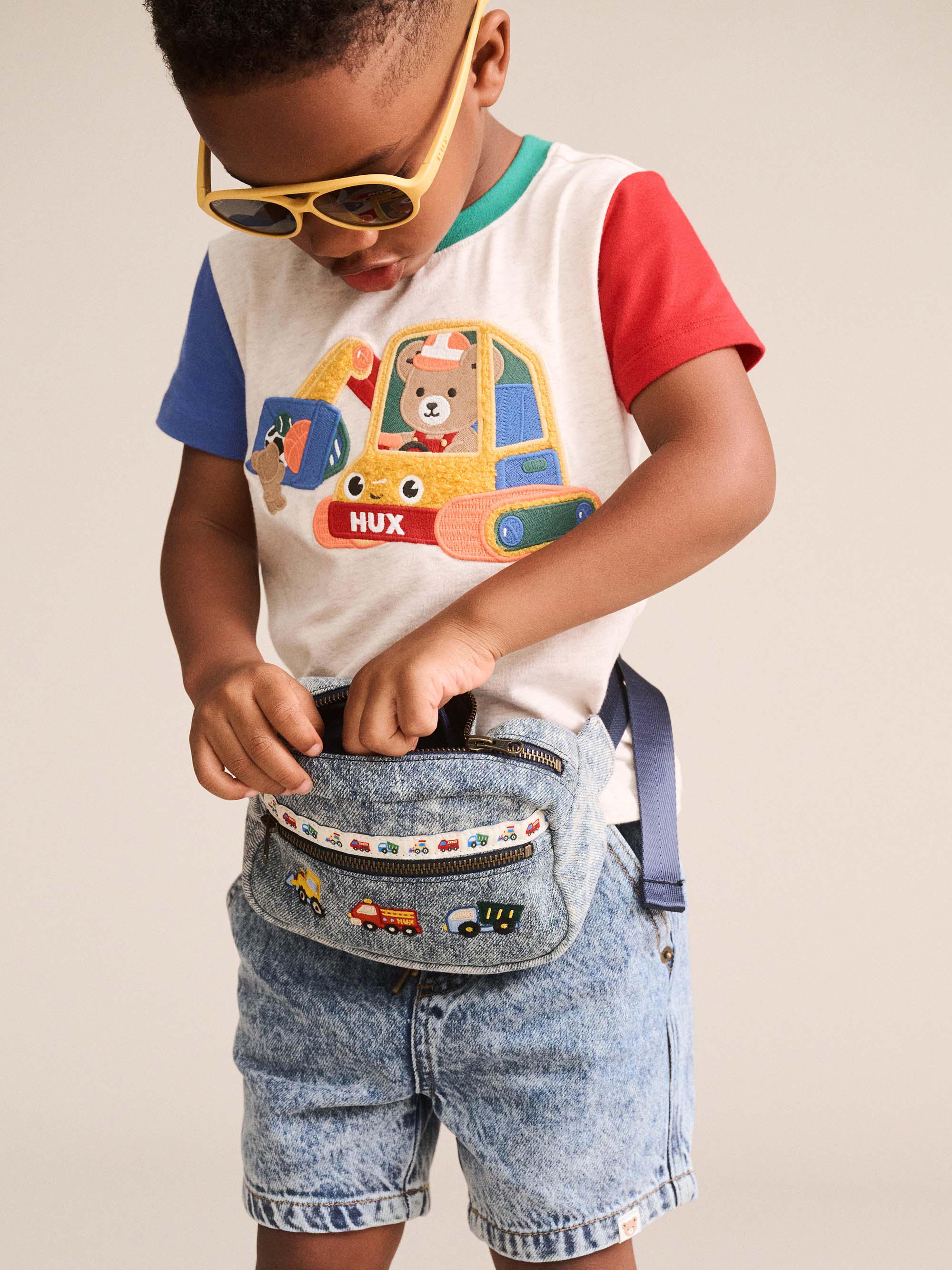 HUXBABY EXCAVATOR HUX SPLICED TEE in MULTI