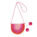 ACORN - Pink Rainbow Straw Bag