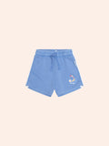 HUXBABY BALLER DINO SPORTY STRIPE SHORT in VINTAGE BLUE GARMENT DYE
