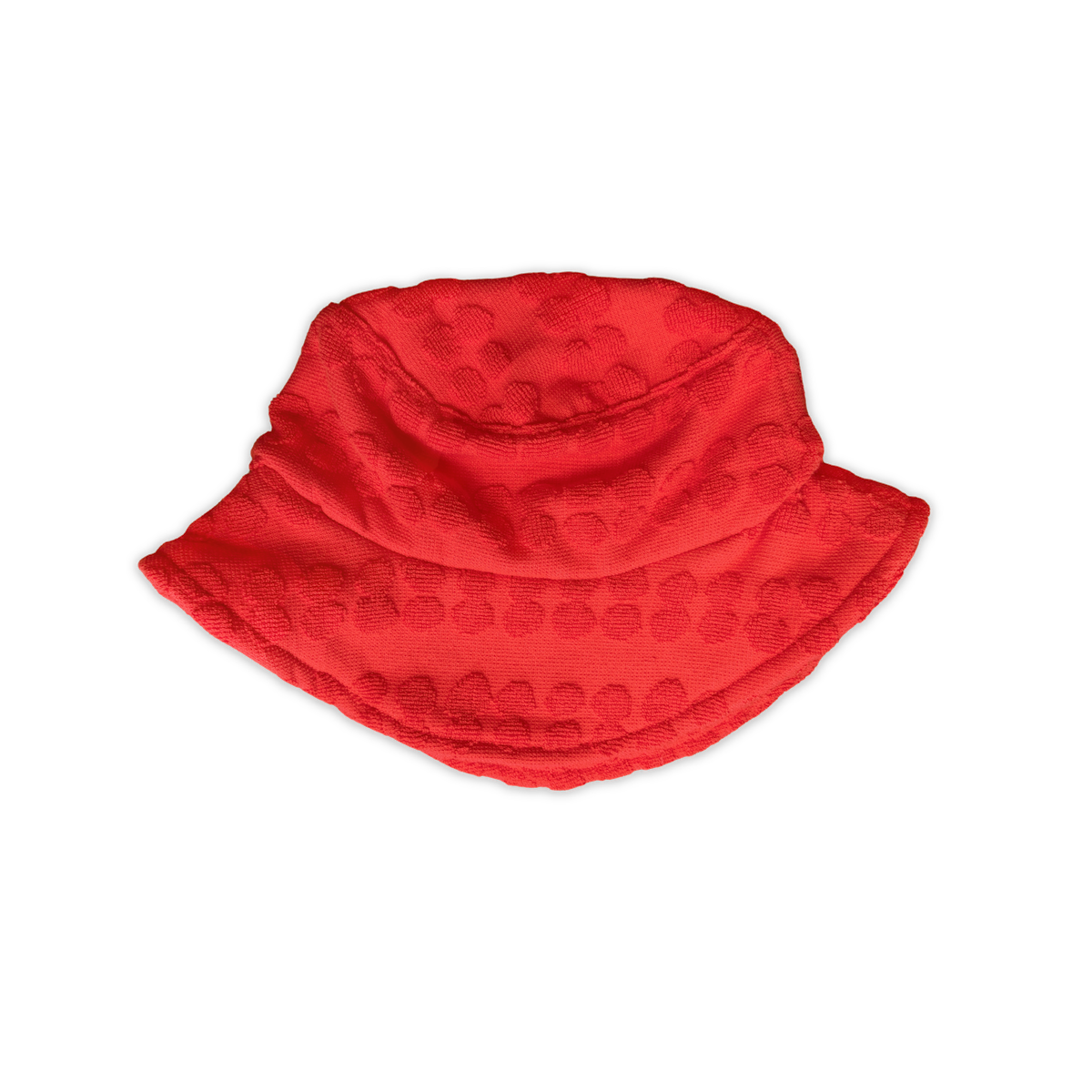 Grown Bubble Terry Towelling Bucket Hat - Fiesta in Single