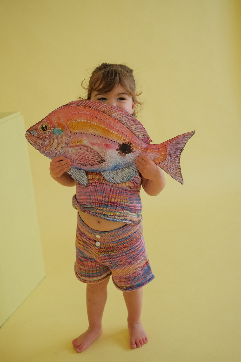Grown Knitted Singlet Top - Rainbow in Single
