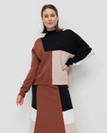 Yarra Trail Earth Tones Sweater in CHESTNUT