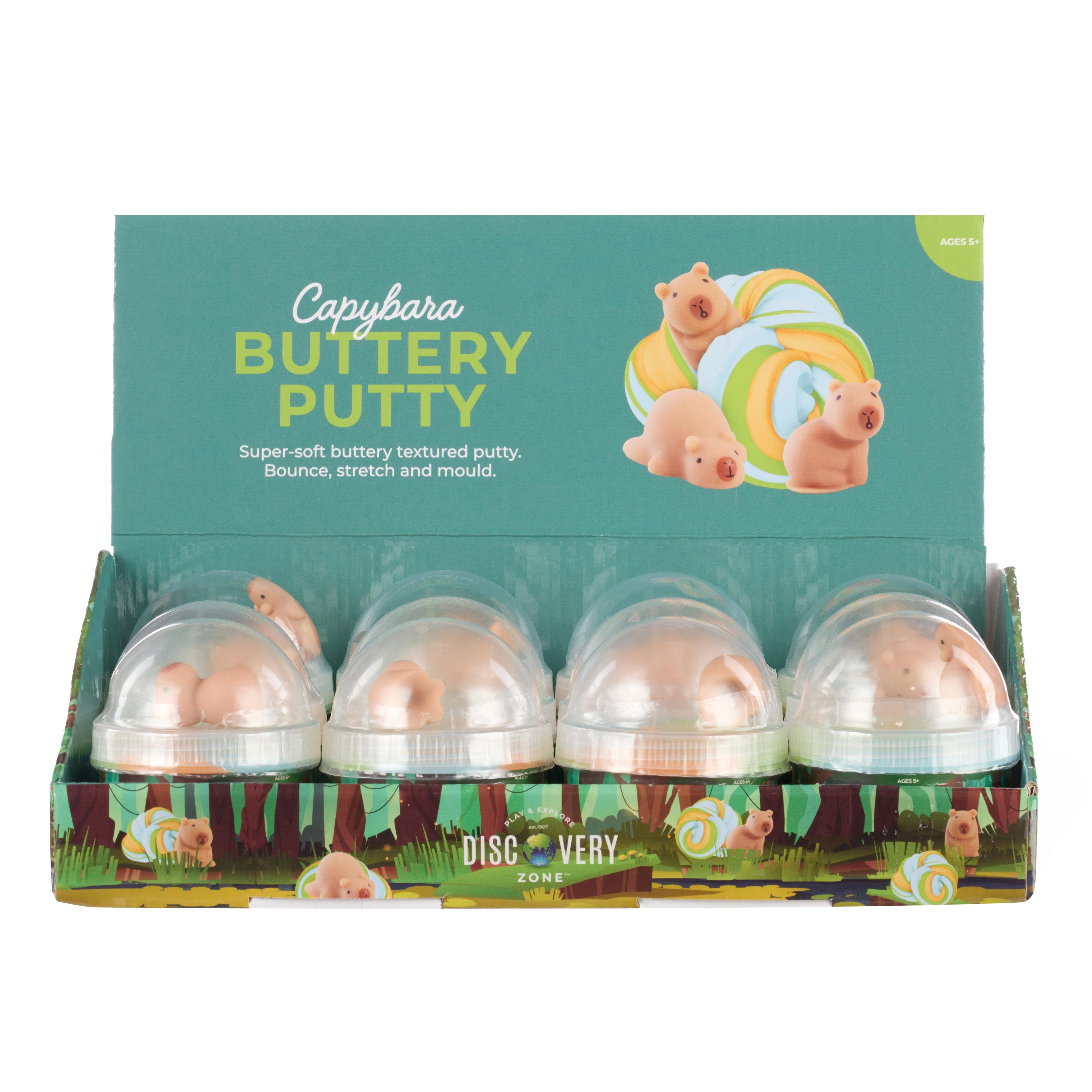 Discovery Zone Discovery Zone Buttery Putty - Capybara CDU 12pcs/3 Assorted in Default Title