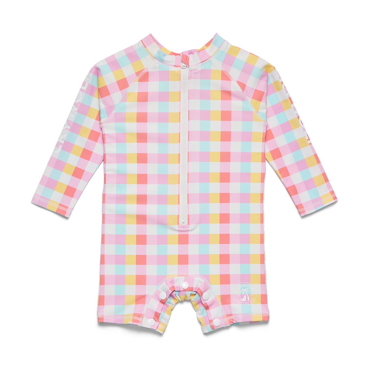 Crywolf BABY RASH SUIT Pop Gingham in Single