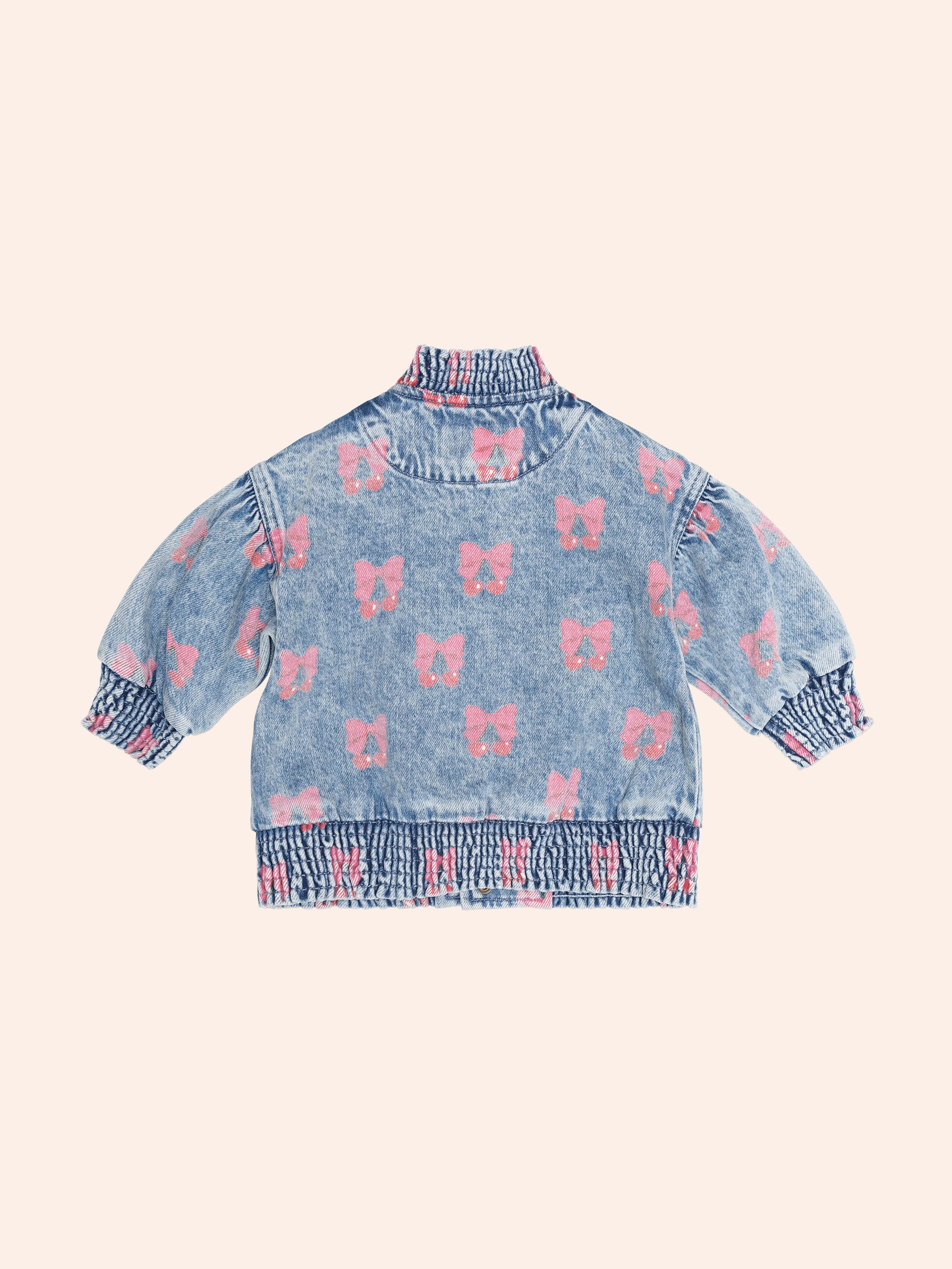 HUXBABY DREAMY DENIM CHERRY JACKET in MULTI DENIM