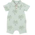 Bebe - Ivan Tropical Trees Polo Romper (NB-2)