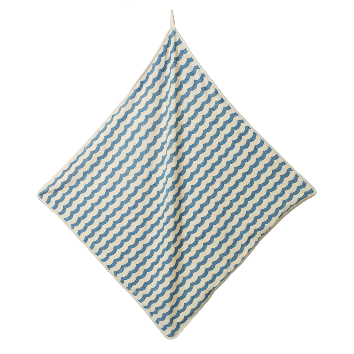 Nature Baby ORG COTTON HOODED TOWEL in Waves Print