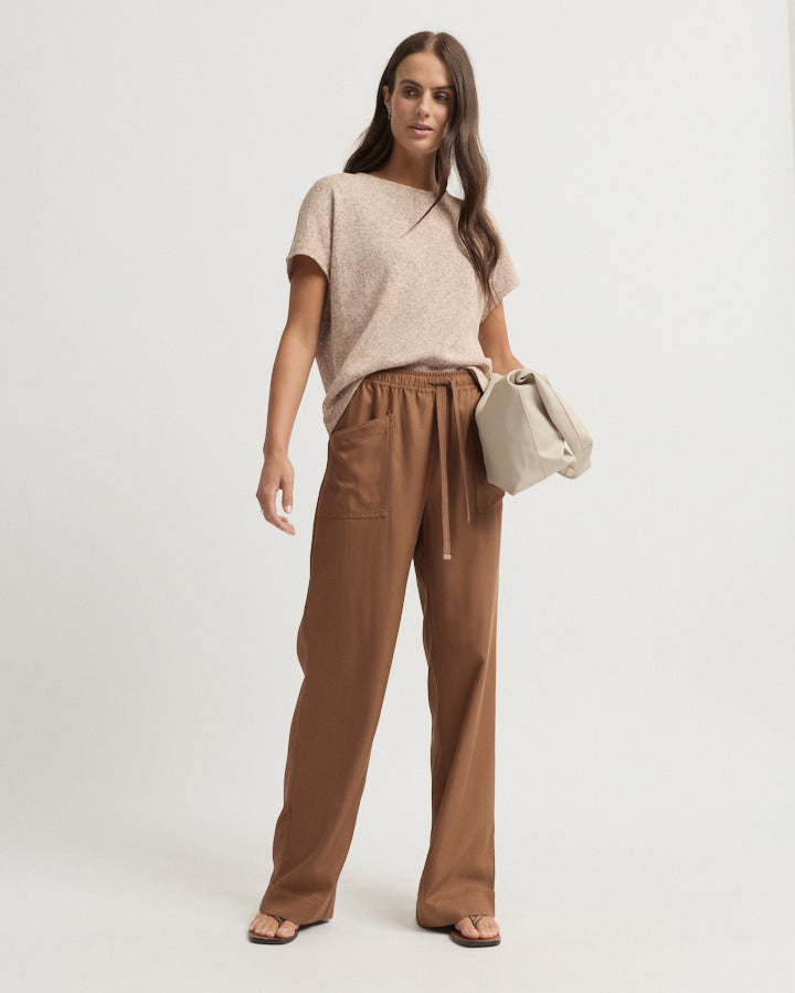 Yarra Trail Entwine Pant in CLAY