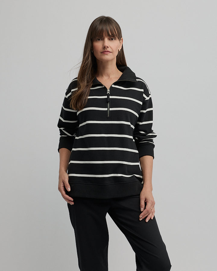 Yarra Trail Eternal Sweat in BLACK/ECRU 2