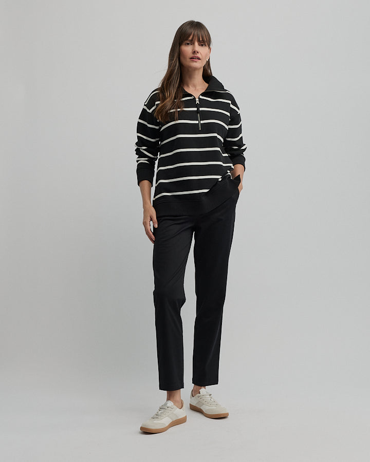 Yarra Trail Eternal Sweat in BLACK/ECRU 2