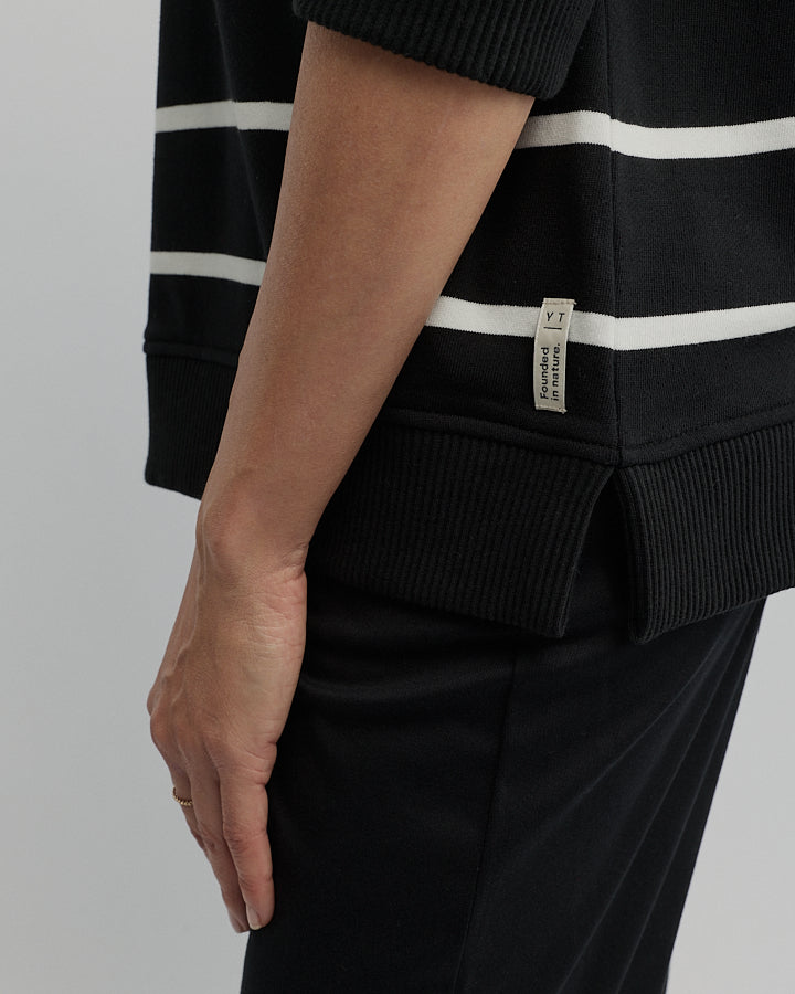 Yarra Trail Eternal Sweat in BLACK/ECRU 2