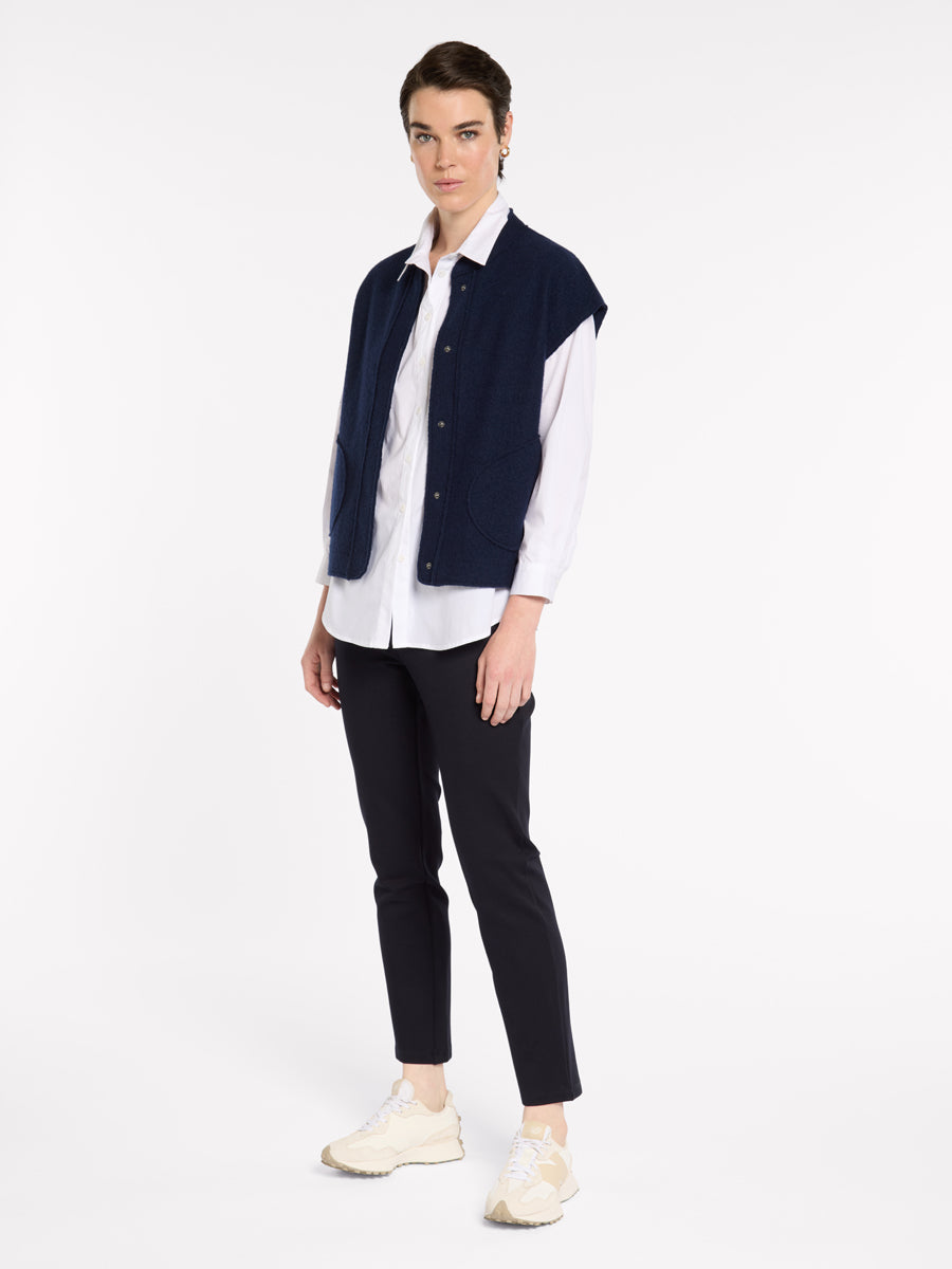 Yarra Trail F/L Pull On Ponte Pant in NAVY