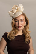 Morgan & Taylor Chantelle Fascinator in Natural Beige in Beige