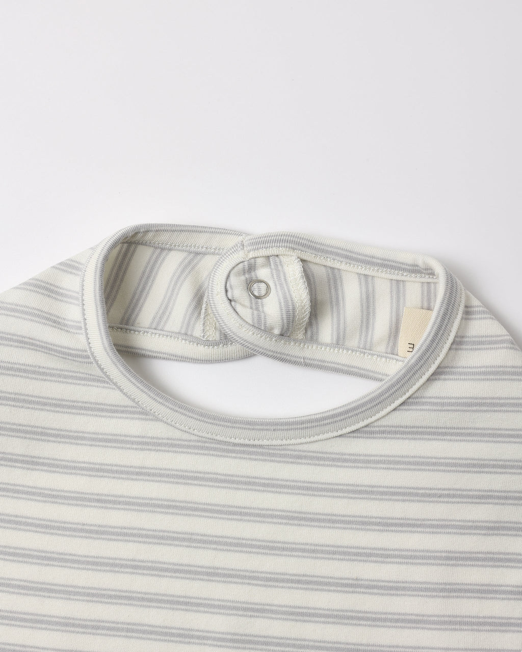 Quincy Mae Jersey Snap Bib, 2 Pack Sheep, Cloud Stripe in IVORY