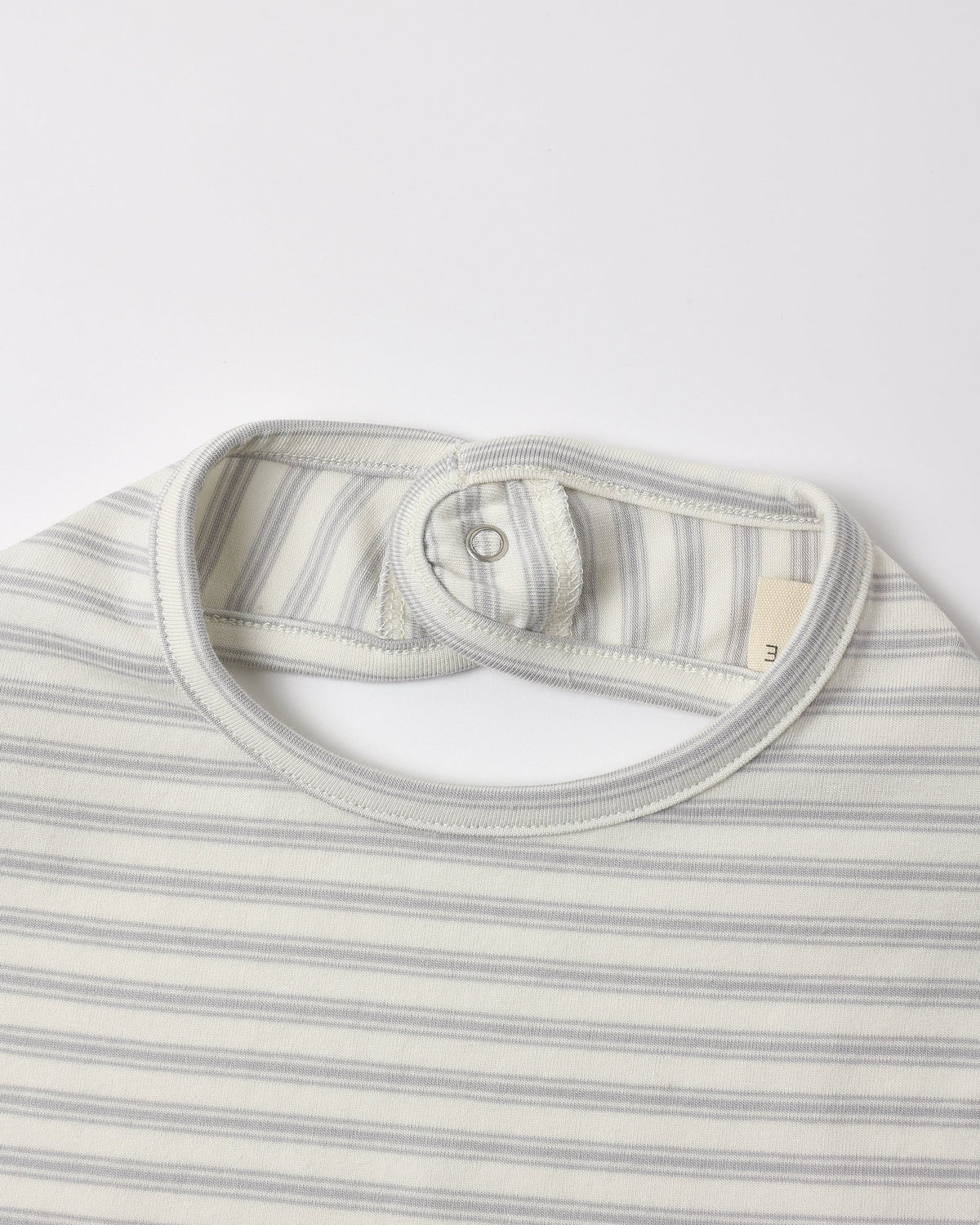 Quincy Mae Jersey Snap Bib, 2 Pack Sheep, Cloud Stripe in IVORY