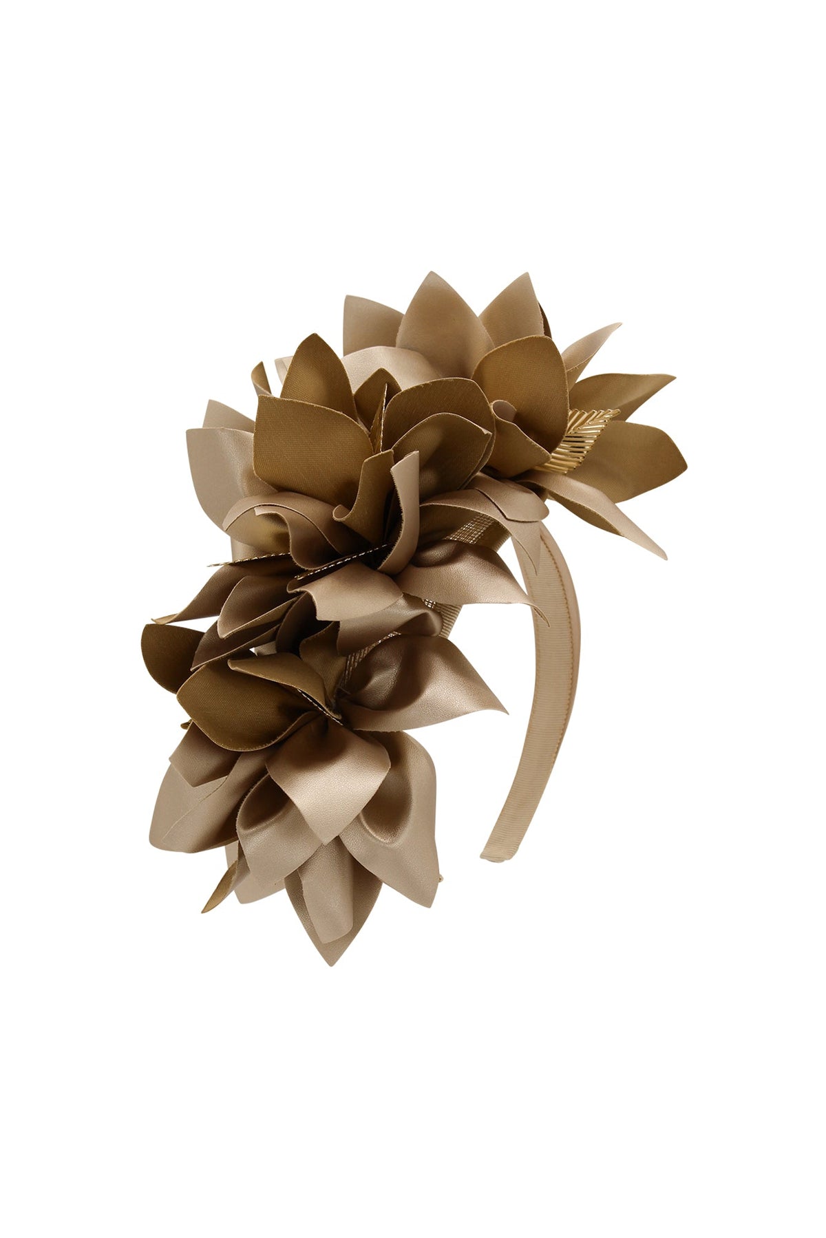Morgan & Taylor Devon Headpiece in Gold in gold