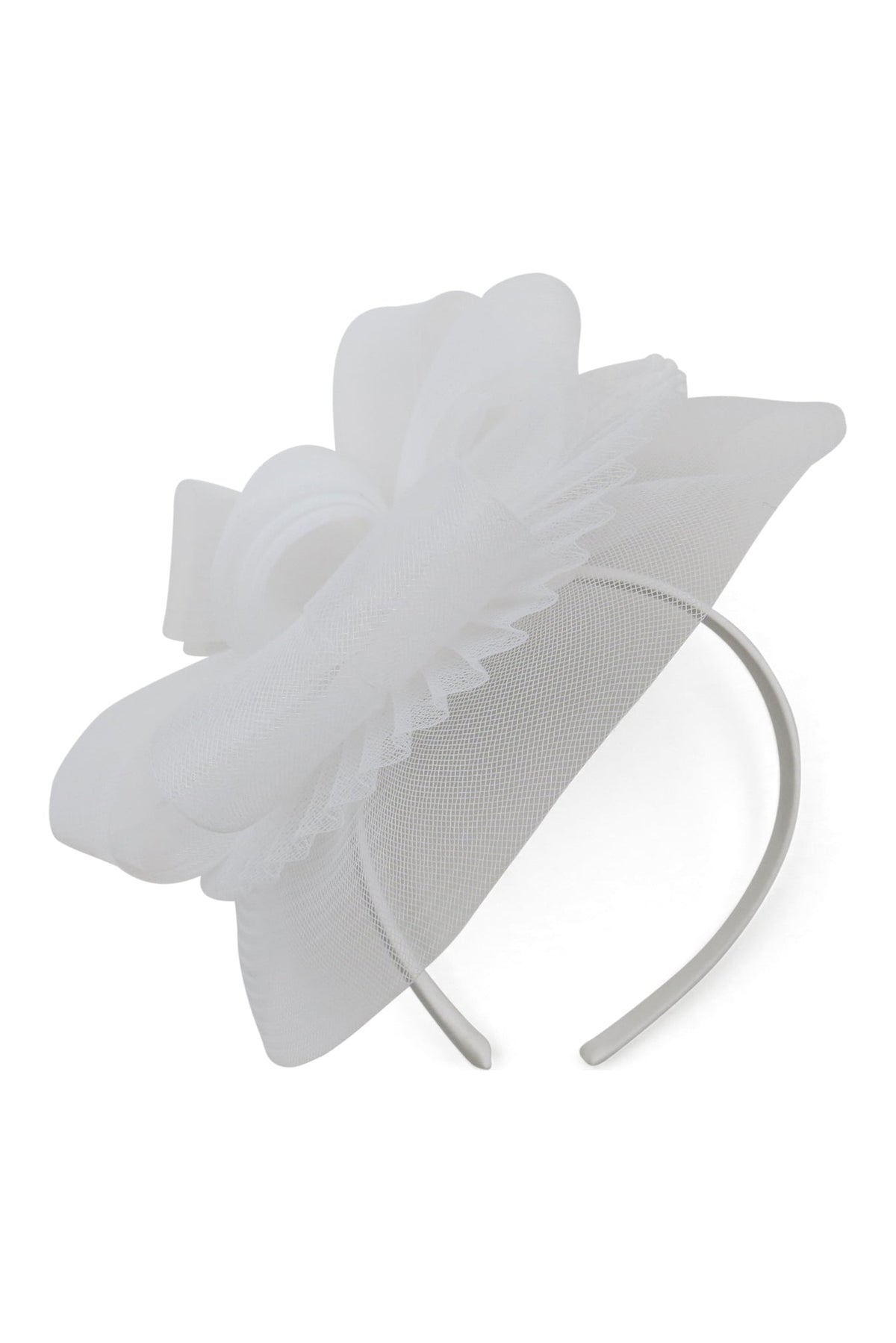 Morgan & Taylor Simone Fascinator in White in white