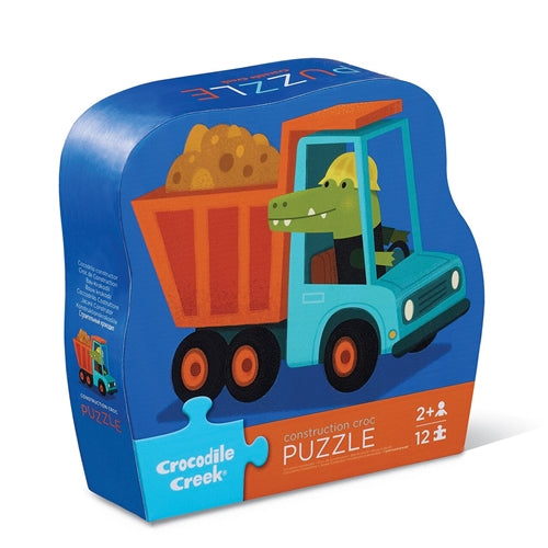 Crocodile Creek - Mini Puzzle 12pc - Construction Croc