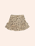 HUXBABY LEOPARD FRILL SKIRT in ANIMAL