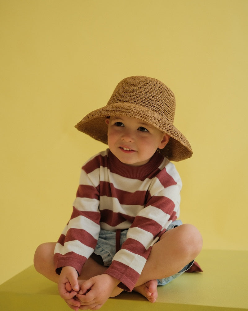 Grown Crochet Adjustable Hat - Natural in Default Title