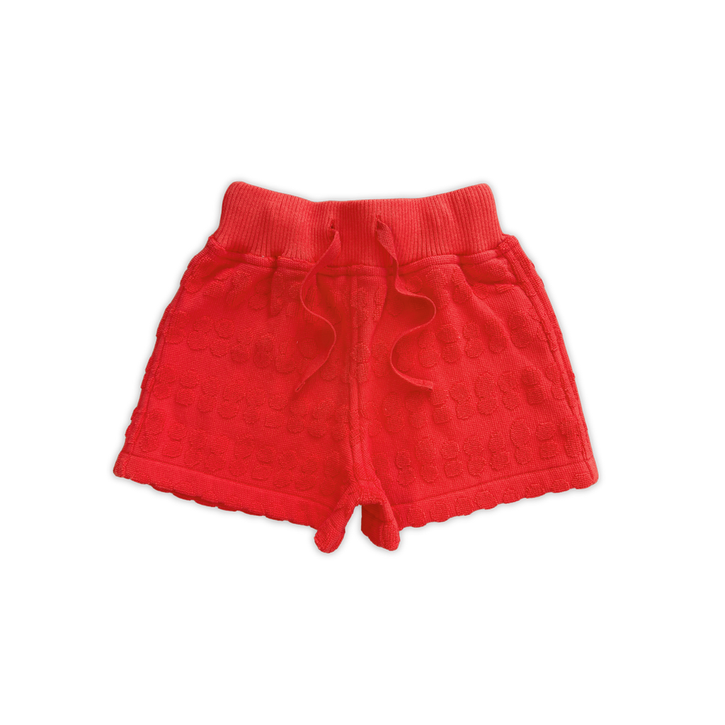Grown Bubble Terry Towelling Shorts - Fiesta in Single
