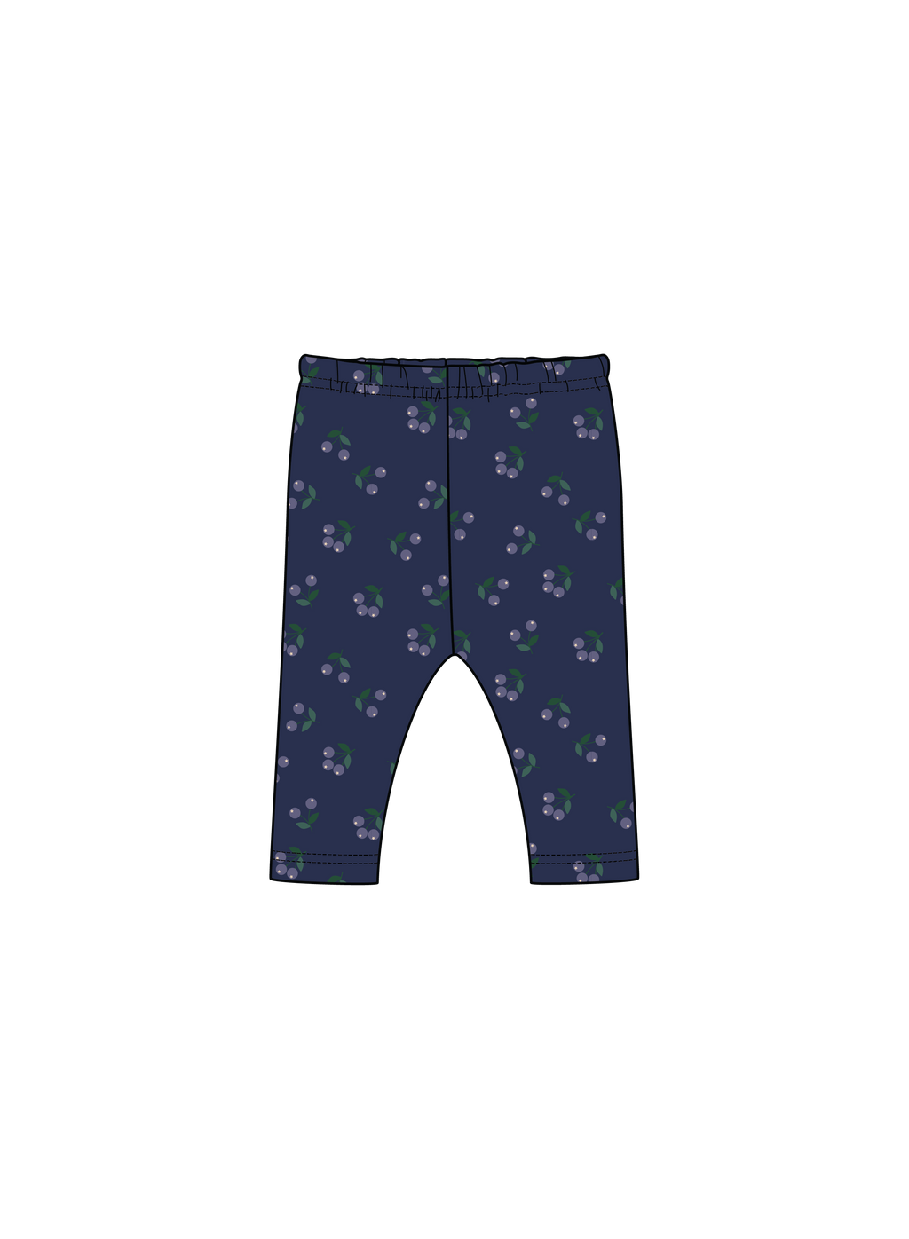 Nature Baby LEGGINGS in Petite Winter Berry Print