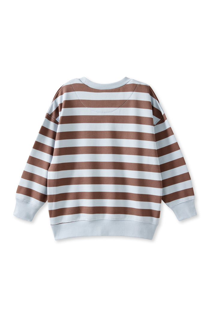 Milky Clothing Feeling Fine Sweat in Soft Blue/ Latte