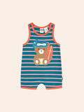 HUXBABY Snorkel Sitting Hux Stripe Romper in Single