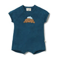 Wilson and Frenchy Little Croissant Organic Knitted Growsuit in Little Croissant