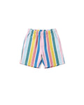 Milky Clothing Fiesta Crinkle Short in Multi Stripe