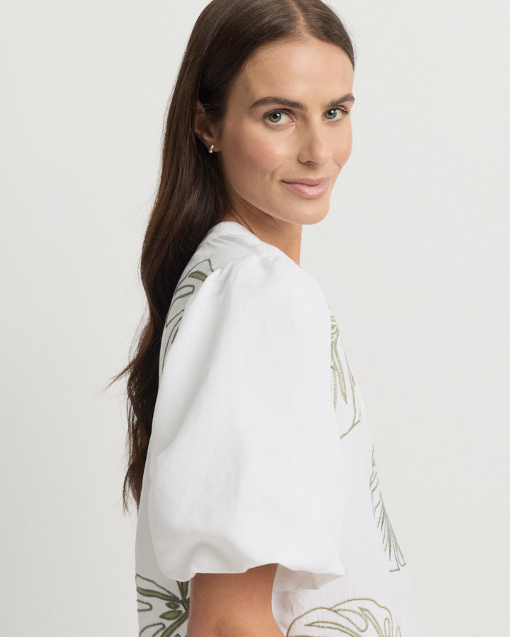 Yarra Trail Figment Blouse in WHITE