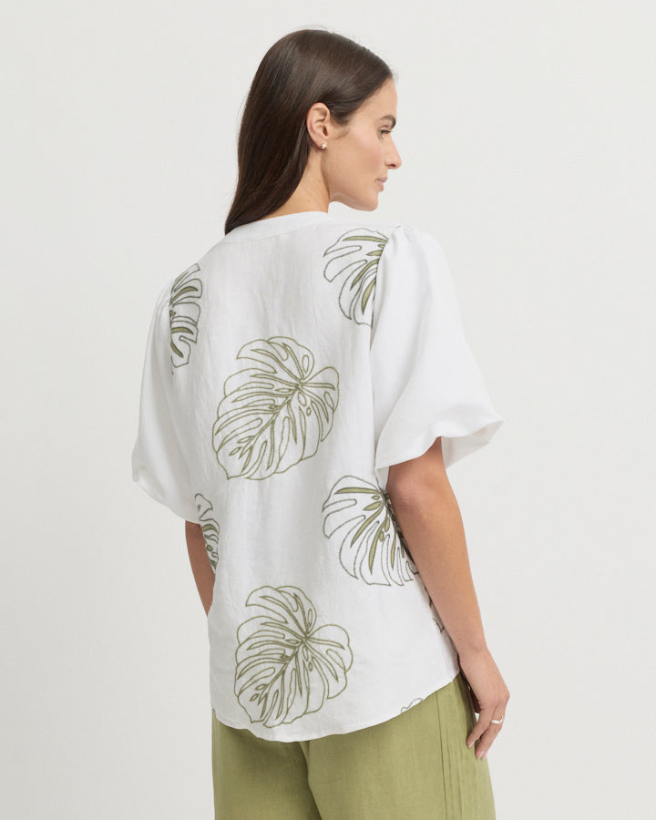 Yarra Trail Figment Blouse in WHITE