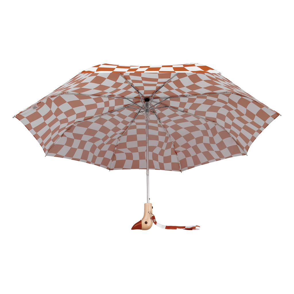 Original DuckHead Duck Umbrella Compact - Peanut Butter Checks in Single